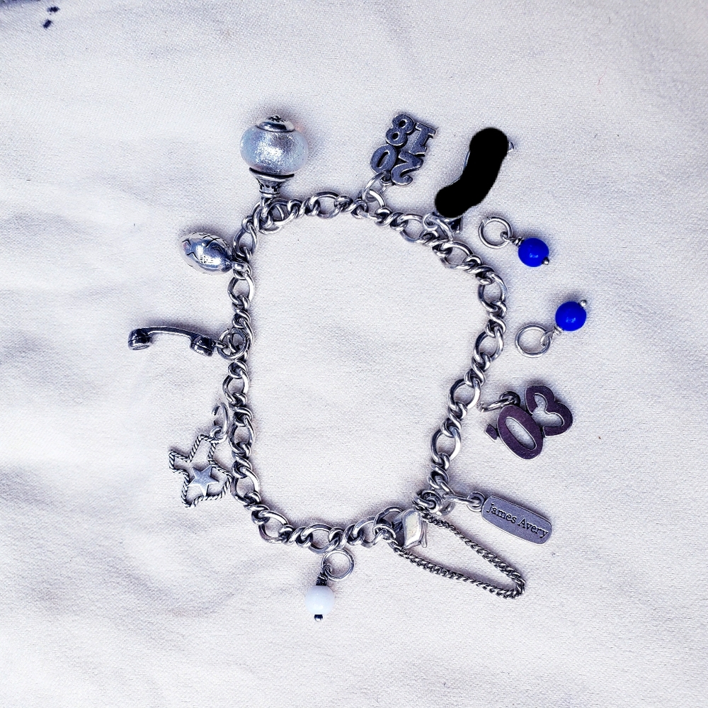 James avery bracelet  with  retired  charms